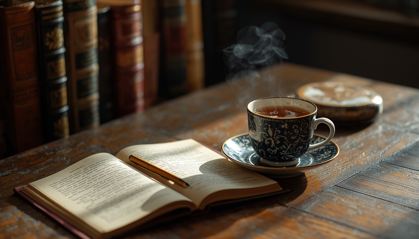 Thorxiankluzarin reflective writing and tea moment